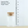 12pcs/Lot 30ml DIY Mini Wishing Glass Bottles Cork Crafts 37mm Tiny Empty  Jars Cork Stopper Transparent Souvenir Container 6