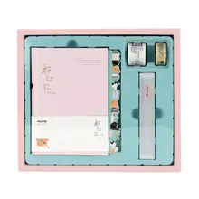 Kawaii List Diary Notebook Hand Book Planner Stationery with Tape Ruler Student