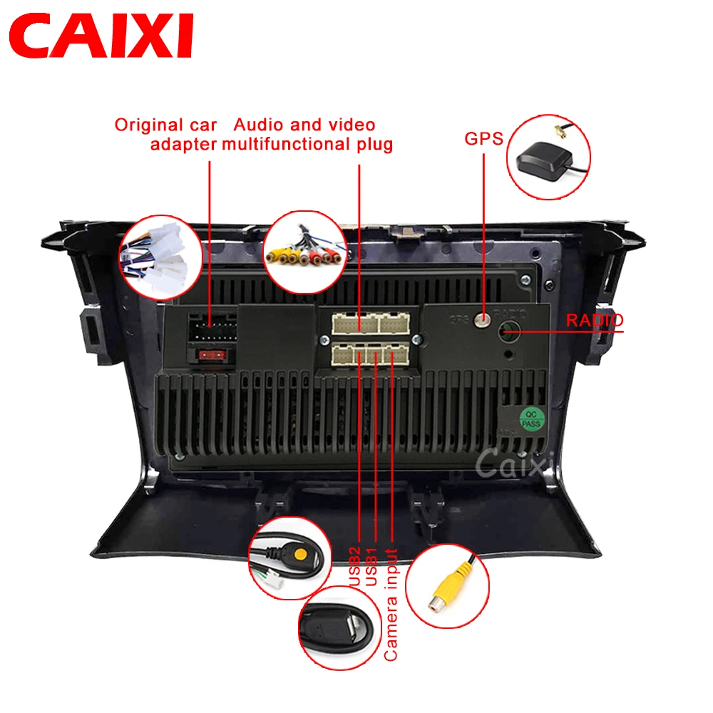 CAIXI Android 8,1 2din автомобильный мультимедийный плеер для toyota RAV4 Rav 4 2007 2008 2009 2010 2011 Автомобильный Радио DVD Wifi плеер