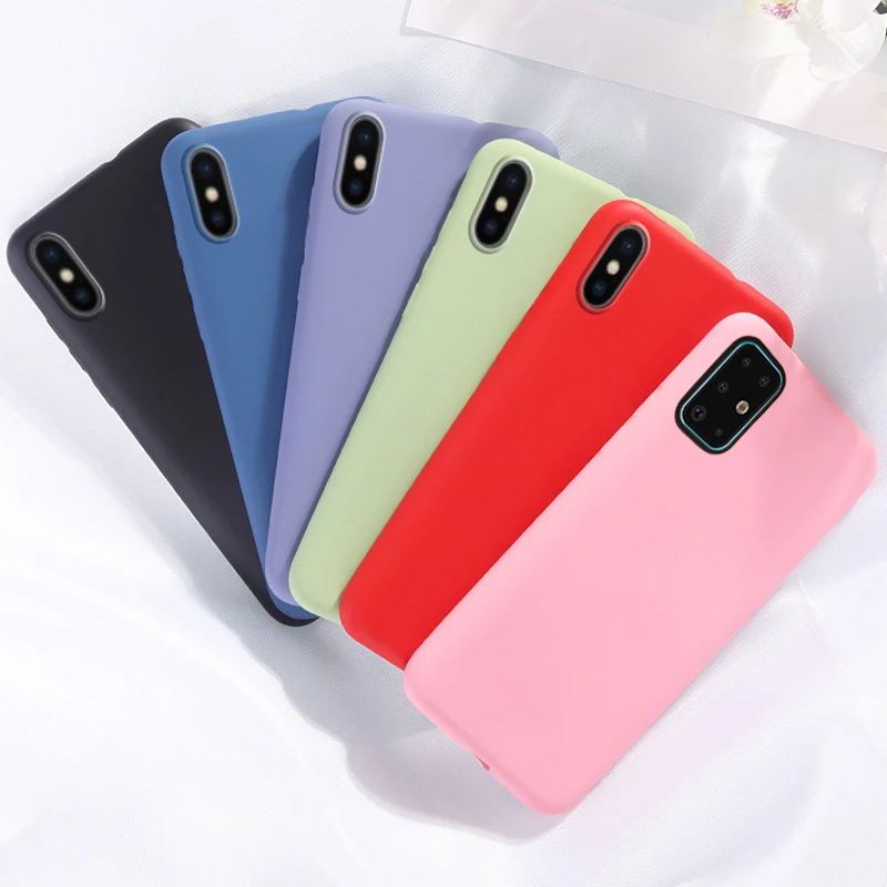 Силиконовый чехол карамельных цветов для Samsung Galaxy A51 A71 A21 A81 A91 M30S M60S M80S A7 A9 S11 Plus Note | Бамперы -4000558057346