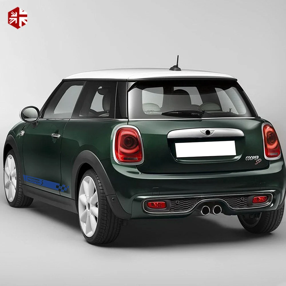 2 Pcs Car Door Side Stripes Sticker Racing Stripes Body Decor Vinyl Decal For MINI Cooper S F56 2014-On One JCW Accessories