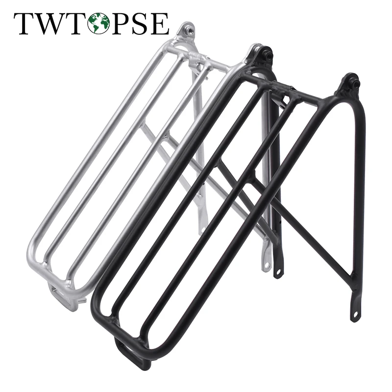 

TWTOPSE Aluminum Bicycle Bike Easy wheel Rack Mini For Brompton Folding Bike Cycling Standard Cargo Rack Lightweight Accessory