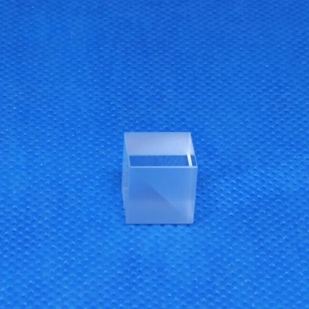 PBS Polarizing Beam Cube Splitter Prism Visible Light Lens For 650nm Red Lasers 10mm Diameter