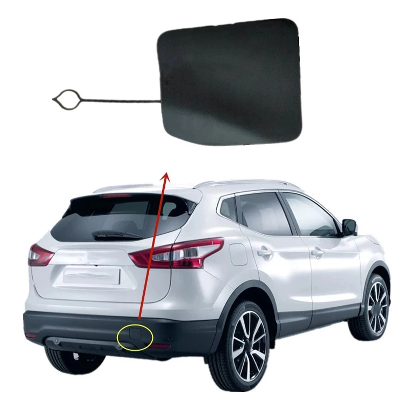 Nissan Qashqai Upto 2014 pare-chocs Arrière Tow Eye Cover Neuf Authentique 85071BR00A