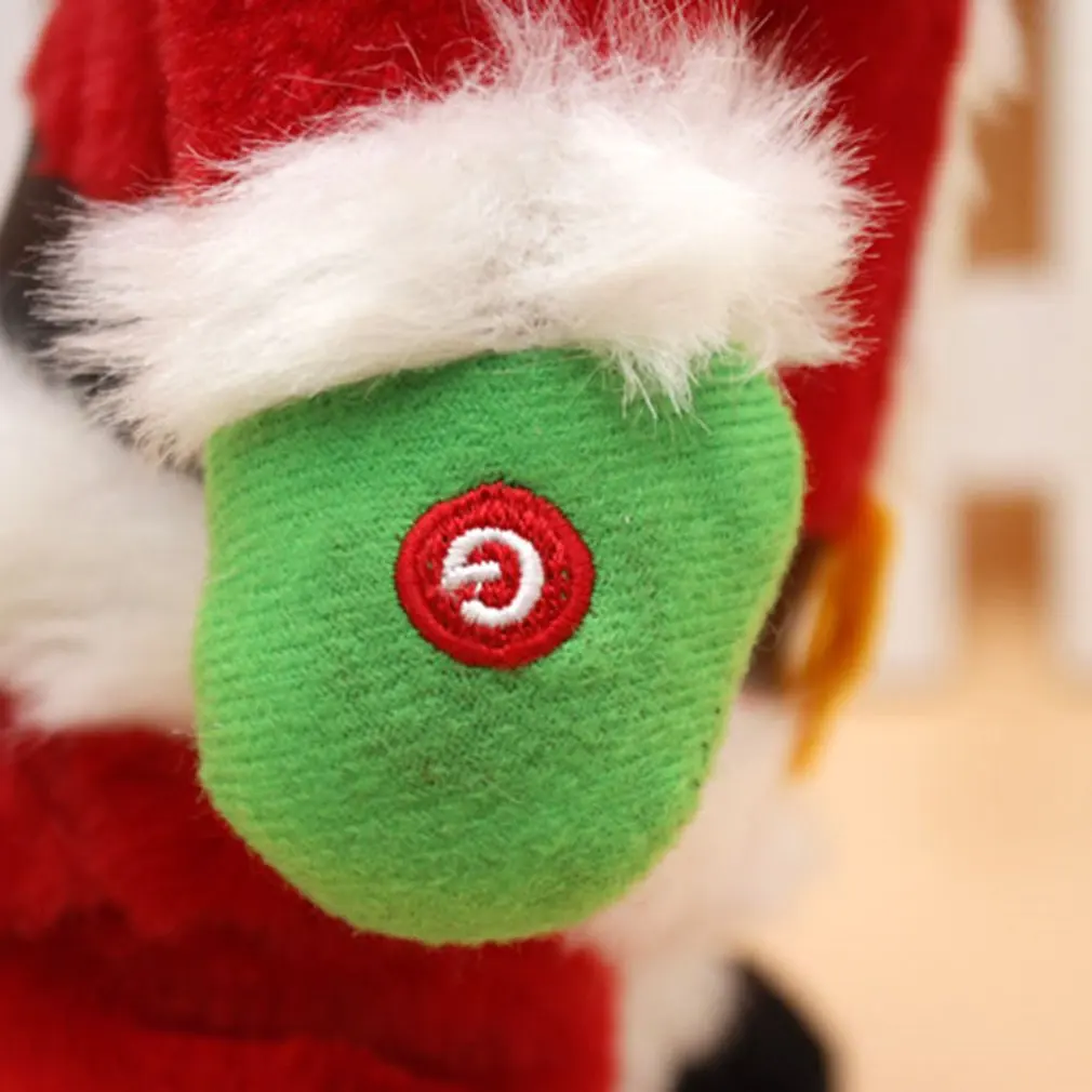 Рождественский подарок танцевальная электрическая музыкальная игрушка Санта Клаус кукла Twerking пение Рождественское украшение для дома
