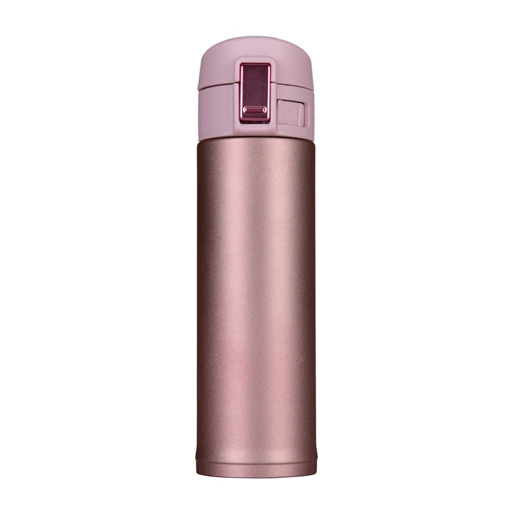 Розовый 350/500ml большие кружки для кофе Термокружка Нержавеющая сталь изотермическая чашка сушащий термос Термокружка Портативный Путешествия Автомобильные кружки - Цвет: Розовый