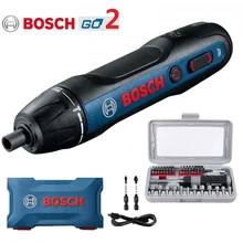 Bosch-Juego de destornilladores Go2, herramienta eléctrica automática y recargable, de 3.6 V, taladro manual, original
