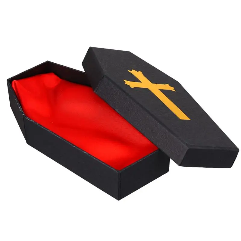 1pc Halloween Coffin Shape Storage Boxes Jewelry Boxes Gift Packaging Cases