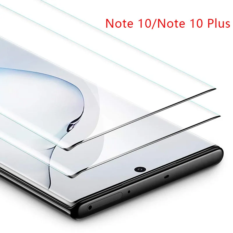 Защитное стекло для samsung note 10 plus закаленное экрана pro 5g | Мобильные телефоны и
