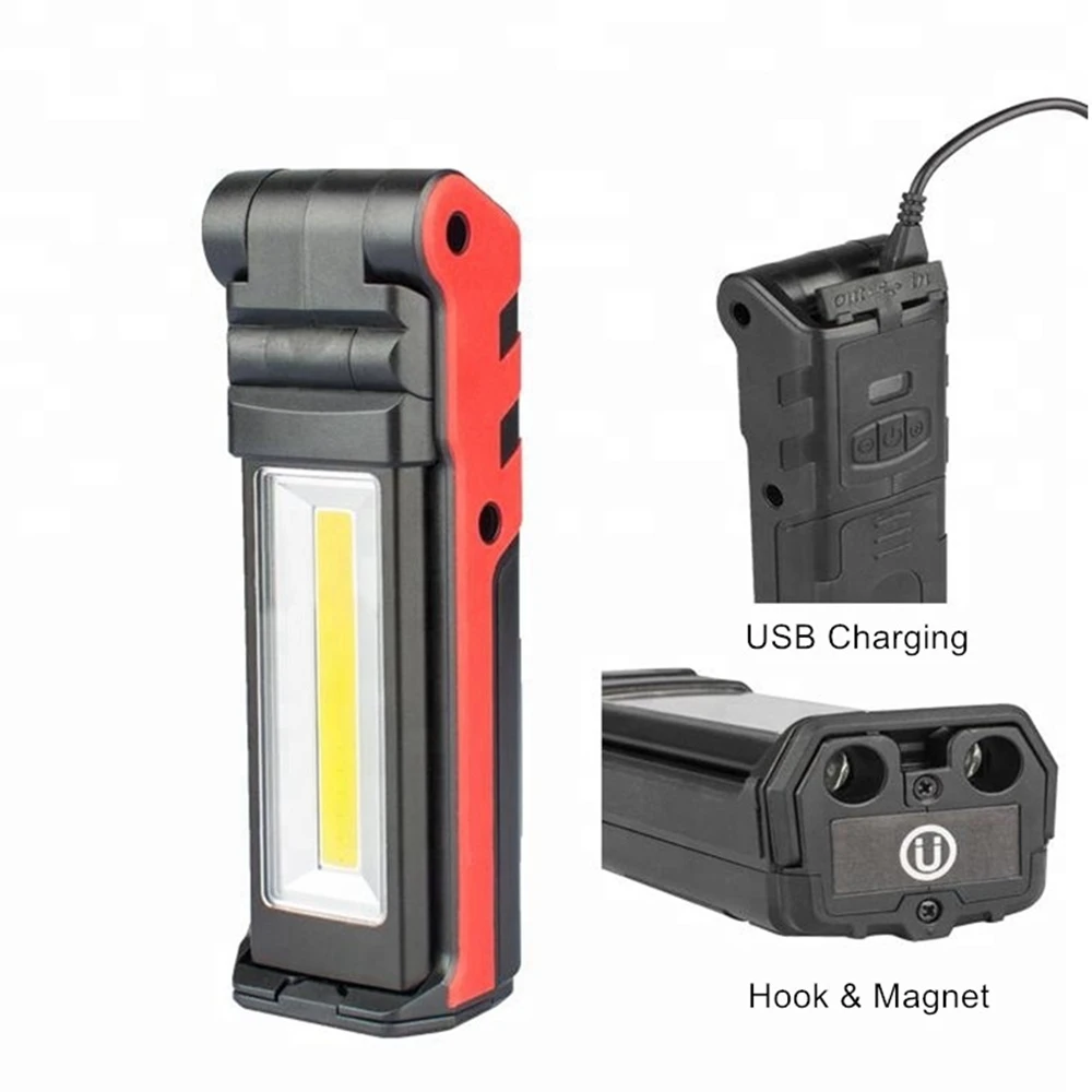 CLAITE 5 Вт + 3 USB перезаряжаемый портативный COB светодиодный светильник для кемпинга