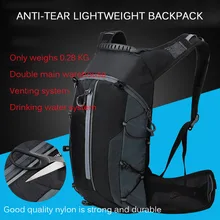 Велосипедный рюкзак 10л, велосипедная сумка, водонепроницаемый, дышащий, для спорта на открытом воздухе, для пешего туризма, для альпинизма, для горного велосипеда, ультралегкий гидратационный рюкзак