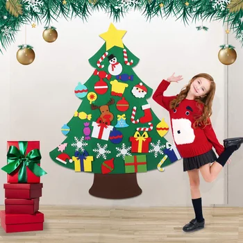 

Cross Border Stereo Felt Christmas Tree Currently Available Wholesale Christmas Party Decoration DIY Nonwoven Fabric Pendant Set