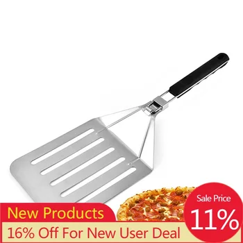 

Stainless Steel Folding Pizza Spatula Cake Transfer Spatula Non-stick Paddle Baking Tools Pastry Scraper Kitchen Baking Tools