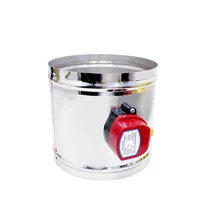 HVAC " Электрический воздуховод из нержавеющей стали моторизованная Демпферная заслонка обратный клапан воздушный Соленоидный клапан для вентиляции 220 в 12 В 24 В