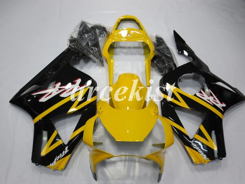 4 подарки ABS мотоцикл Полный обтекатели комплект Подходит для HONDA CBR954RR CBR954 954 2002 2003 тела набор желтый черный