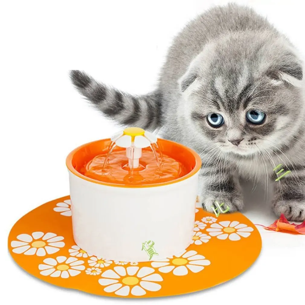 Fonte de Água Dispensador de Água Bebida com Filtros Fonte de Água para Animais de Estimação Cão de Estimação Automático Gato Tigela Potável Flor Petsafe para Animais de Estimação Pet 4 Cheap Animais eletrônicos