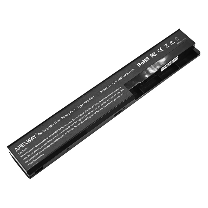Apexway 11,1 V X501a Батарея для Asus A31-X401 A32-X401 A41-X401 A42-X401 X401 X401A X401A1 X401U X501 X501A X501A1 X501U