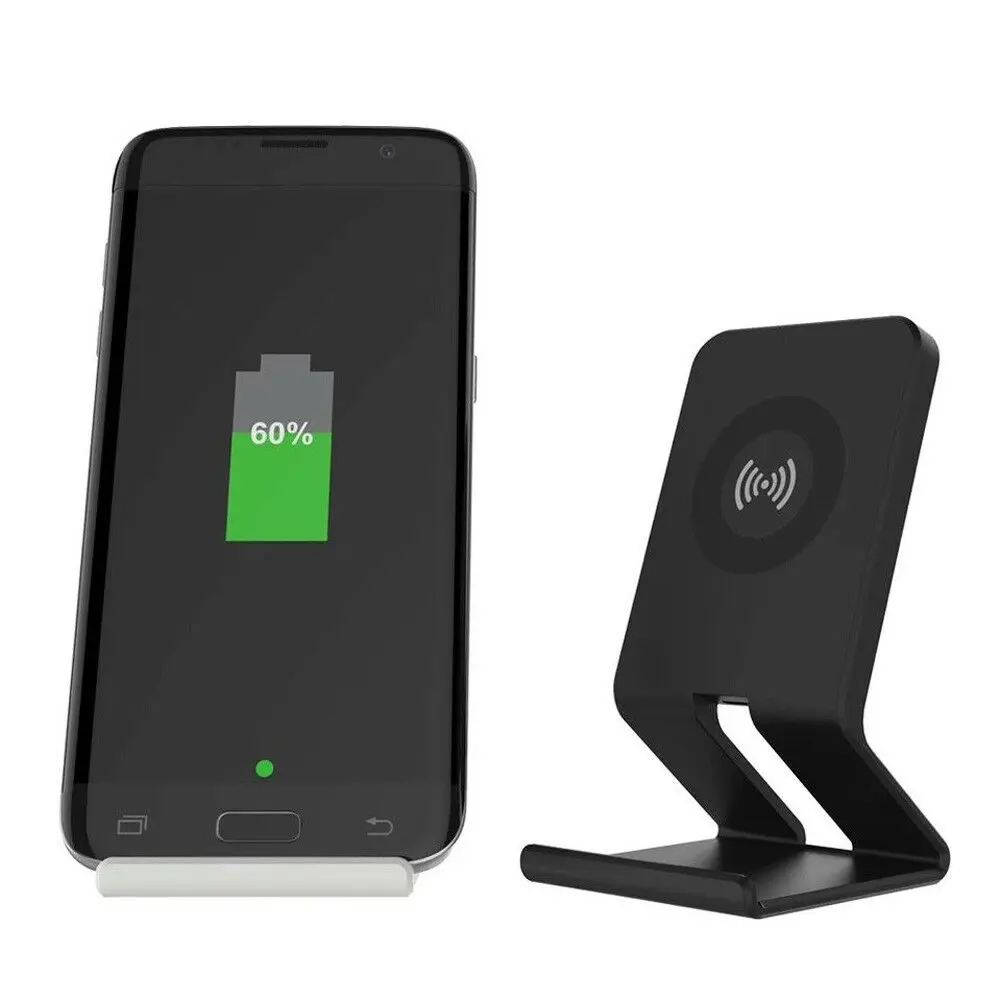 Qi Беспроводное зарядное устройство Подставка для зарядки док-станция портативный держатель телефона для samsung S8 S9 iPhone 7 8 X Plus смартфонов