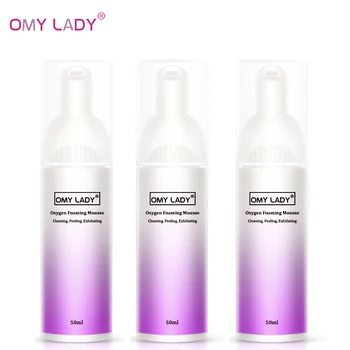 

OMYLADY Oxygen Foaming Mousse Deep Cleansing Face Cleanser Moisturizing Oil Control Shrink Pores Remove Blackhead Skin Care 3PCS