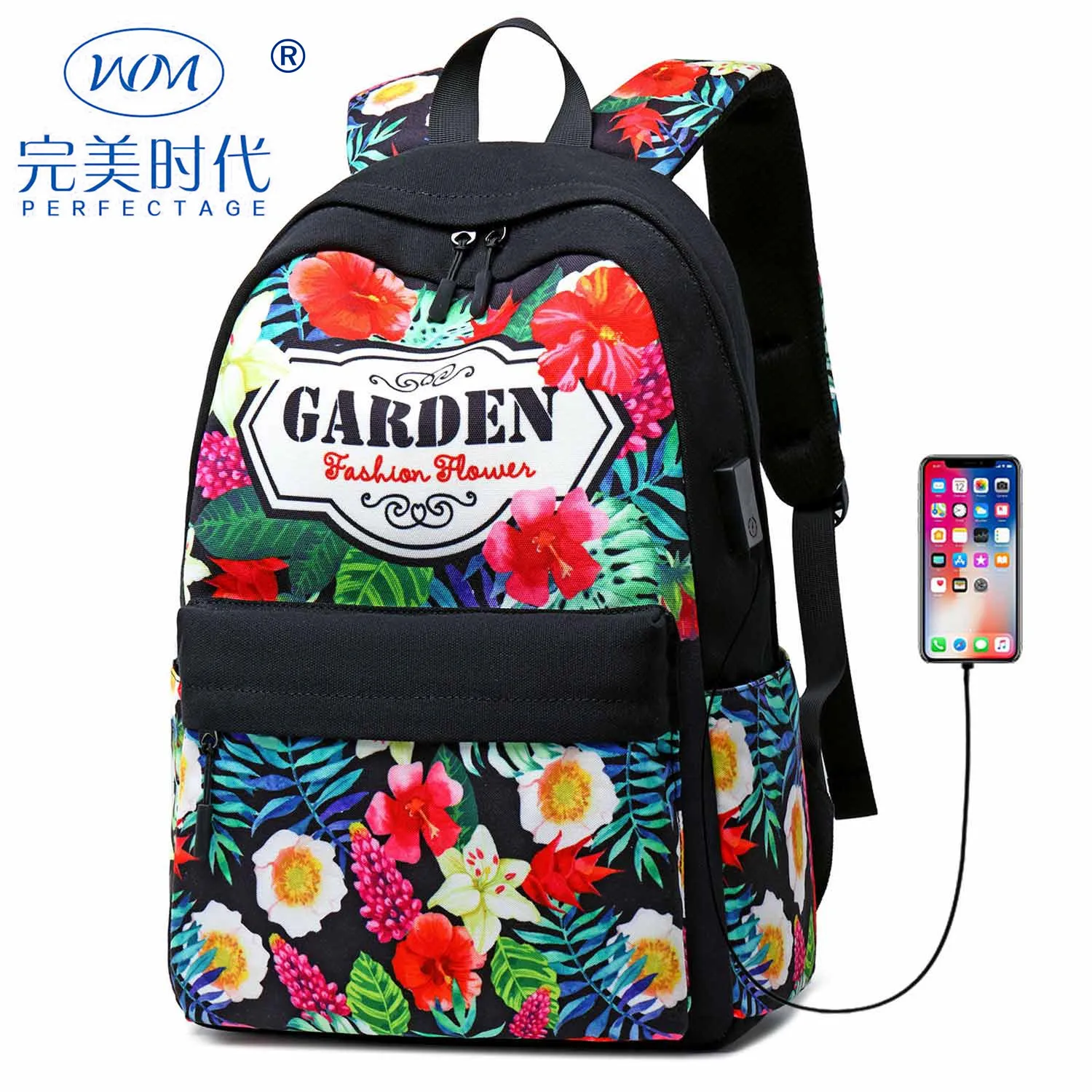 

Cross Border 2019 Middle School Students School Bag Korean-style Canvas Waterproof Shoulder Canvas Bag Large Capacity Casual Bac