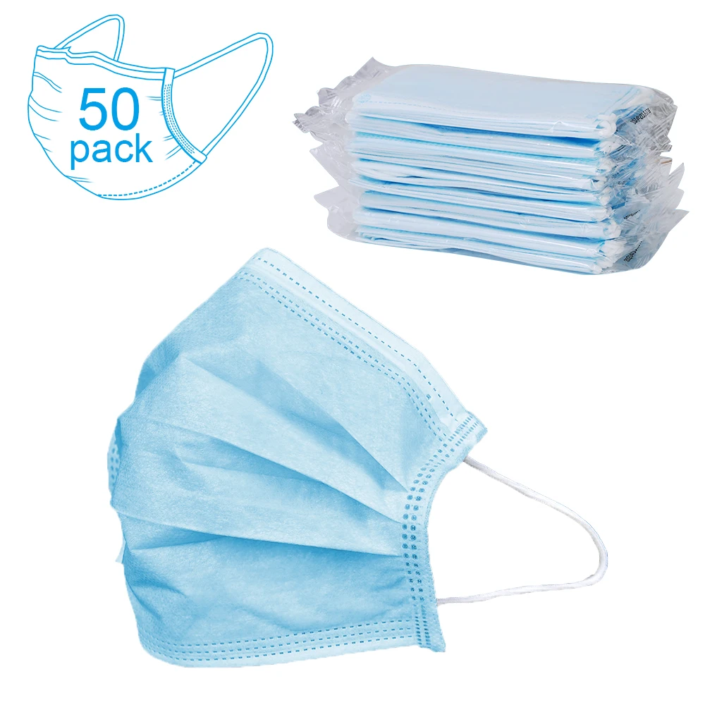 

Three layers of disposable non-woven masks 50 pcs / box