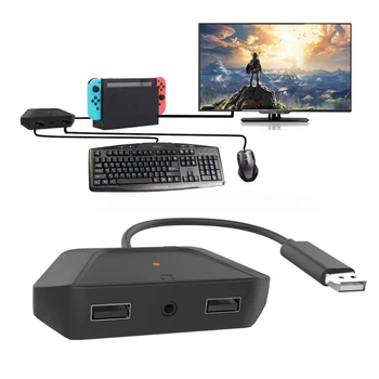 

Keyboard Mouse Conversion Receiver 3.5mm-Audio Jack for xboxONE/PS3/PS4/Switch 67JA