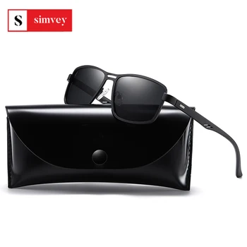 Best HD Polarized Sunglasses for Men Square Alloy Driving Sunglasses UV400 Protection Polarised Glasses 1