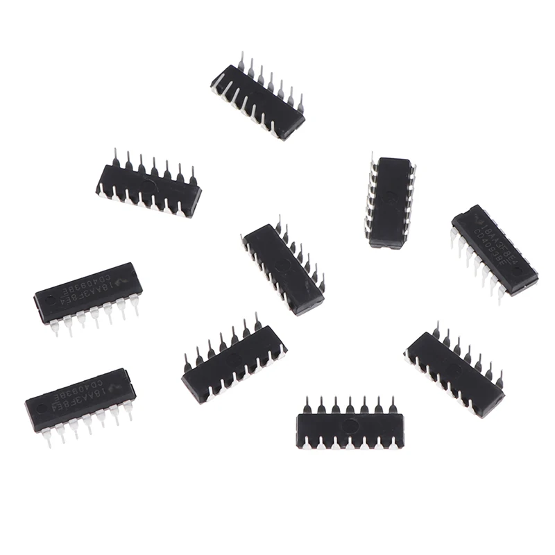 10 шт. CD4093BE DIP14 CD4093 DIP 4093 14 4093BE новые и оригинальные IC оптовая продажа|Детали