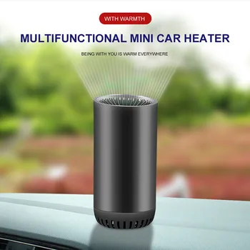 

Cooling Fan De-Icers Windshield With Suction Holder Purifying Air ABS Fast Heating Car Heater Plug In Multifunctional Mini