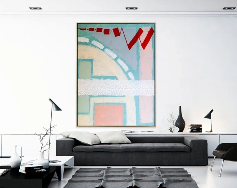 

Pretty traditional Wall Art Expressionism Playful Modern Painting Wall Art on Canvas Large Acrylic Canvas Abstract Painting
