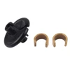 2 set ARCHERY Kisser Button Black with Copper Anchor Clips 2