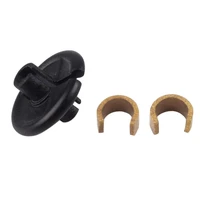 2 set ARCHERY Kisser Button Black with Copper Anchor Clips 2
