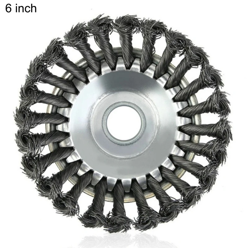 6 inch Steel Wire Trimmer Head Grass Brush Cutter Dust Removal Grass Plate For Lawnmower 25MM