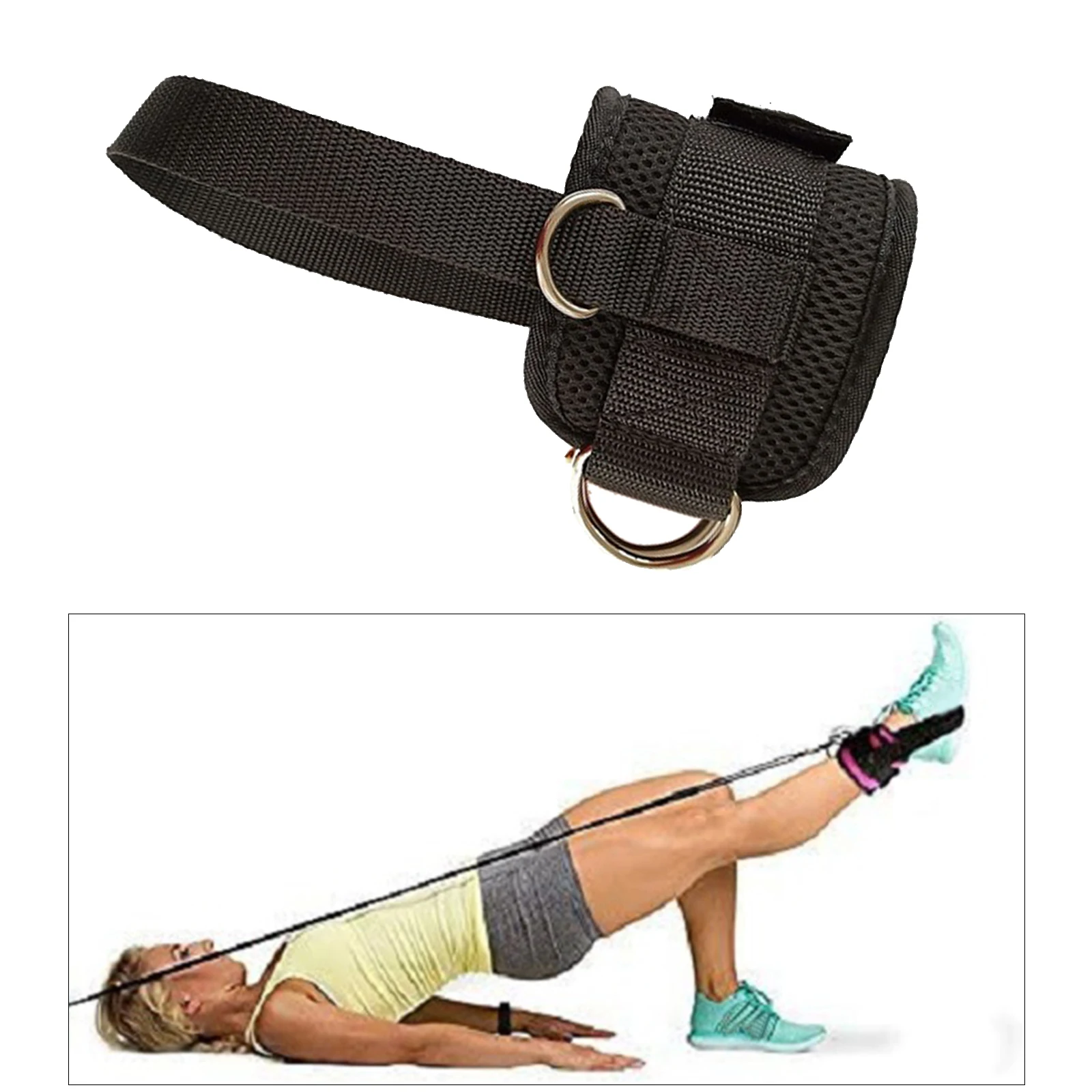 for Glute & Leg Workouts Ankle Straps for Cable Machines Fitness