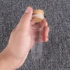 12pcs 50ml 30*100mm Clear Glass Bottles Jar Vials with Bamboo Lids Spice Pill Container for Wedding Favors 4