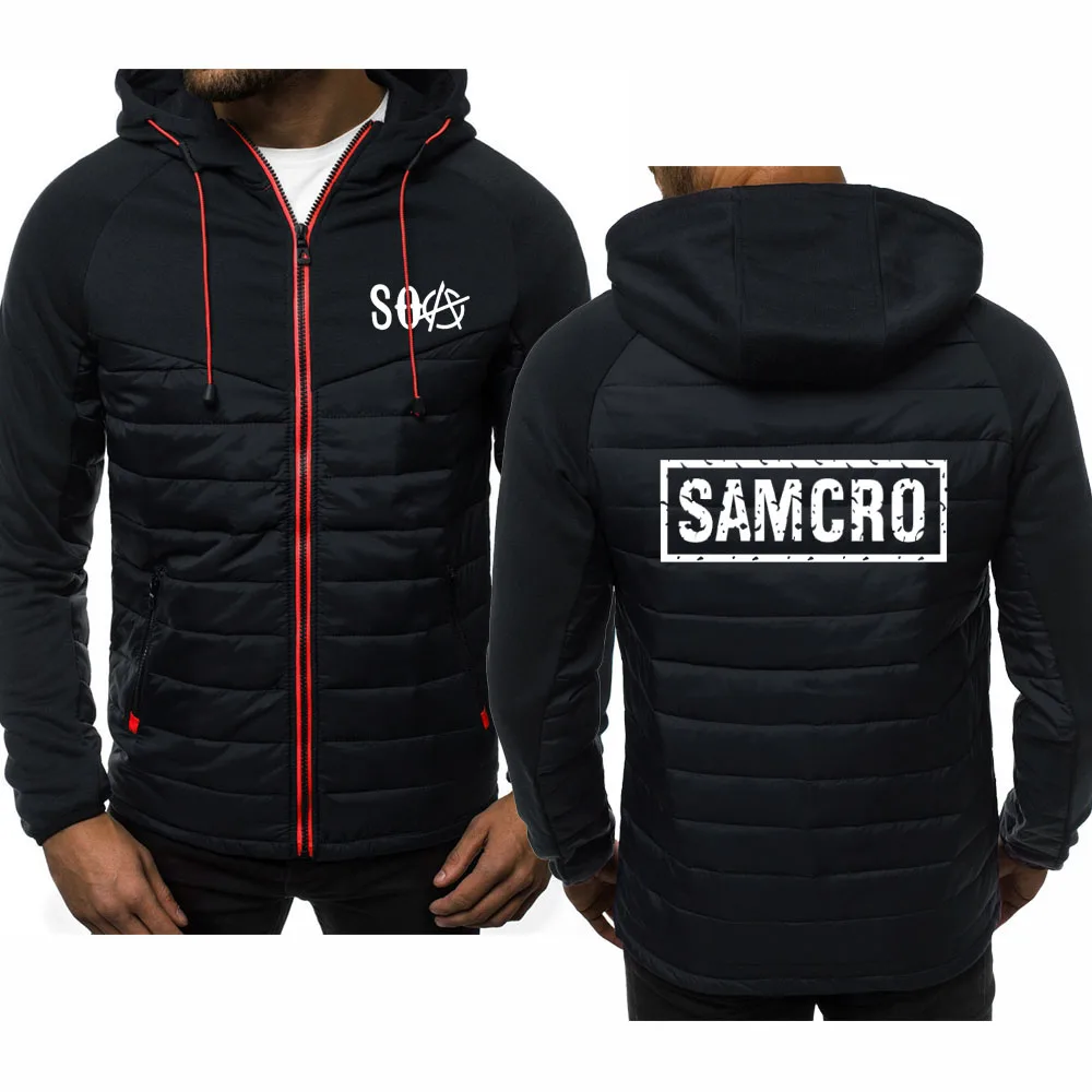 Мужские толстовки SOA Sons of анархия детская модная мужская куртка SAMCRO на молнии