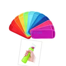 DHL 200pcs Popsicle Holders Pop Ice Sleeves Freezer Pop Holders 8x16cm for Kids Summer Kitchen Cookies 10 color Have Stock