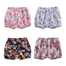 Новые летние шорты с цветочным принтом для маленьких детей детские штаны модные короткие штаны D08C