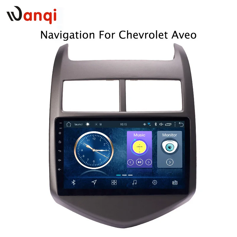 

9 inch wanqi 8.1 car dvd multimedia gps navigation for Chevrolet Aveo/Sonic 2011 2012 2013 player Radio stereo Video Bt Wifi RDS