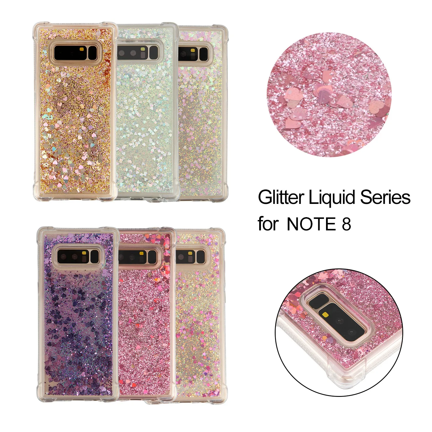 Glitter Diamond TPU Cover For Samsung Galaxy Note 8 Note 9 Note 10 Note 10 5G 1