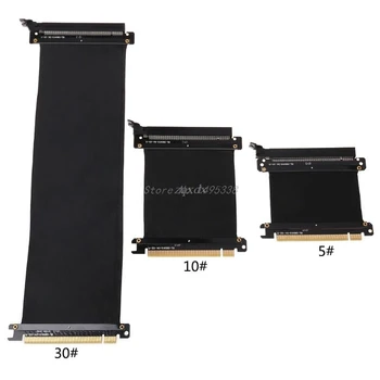 

PCI Express 16x Flexible Cable Riser Card Extension Port Adapter Graphics Video Card Extend Cord for 1U 2U Chassis Drop Ship
