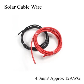 

12AWG 4 Square Solar Cable Wire PV Panel Extension Tinned Copper Wires XLPE Jacket Connector TUV UL Approval 4mm2 4mm