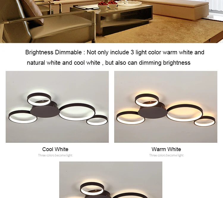 VEIHAO поверхностного монтажа современные светодиодные потолочные лампы для гостиной, светодиодные светильники для спальни, домашний потолочный светильник Dec