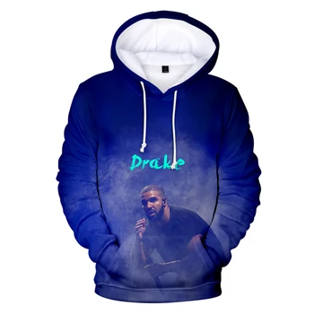 

hip hop canada rapper singer Drake 3D Hoodies Sweatshirts men/women long sleeve winter warm Pullovers teenager streetwear 3D top