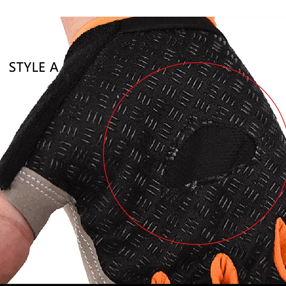 Cycling Gloves Sports Half Finger Gloves Silicone Anti-slip Anti-sweat Cycling Gloves Men Women Half Finger Breathable Anti-shock Sports Bike Bicycle D40
