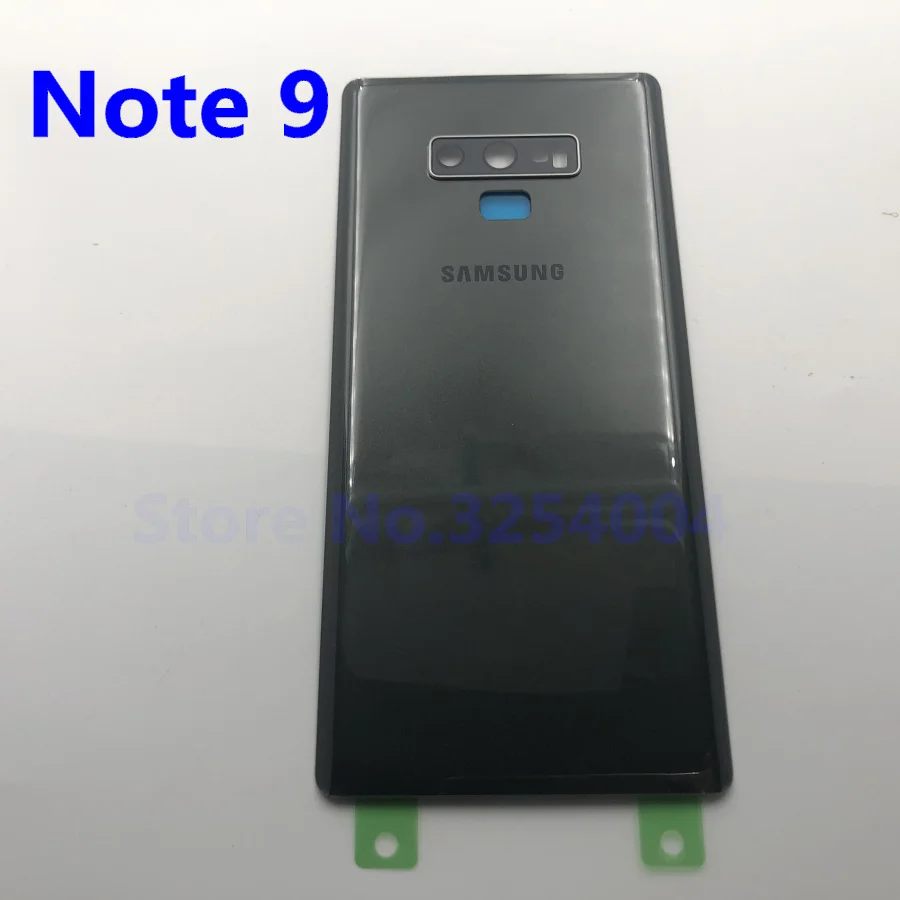 Note9 чехол на заднюю батарейку для samsung Galaxy Note 9 N960 N960F N9600 задняя крышка на стекло+ объектив для камеры - Цвет: Note 9  Gray