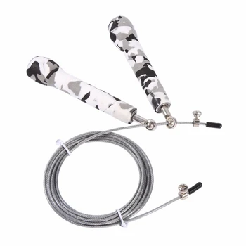 

Camouflage Wire Rope Skipping Sweat-Absorbent Racing PVC Wire Rope Skipping Rope Fitness Equipment