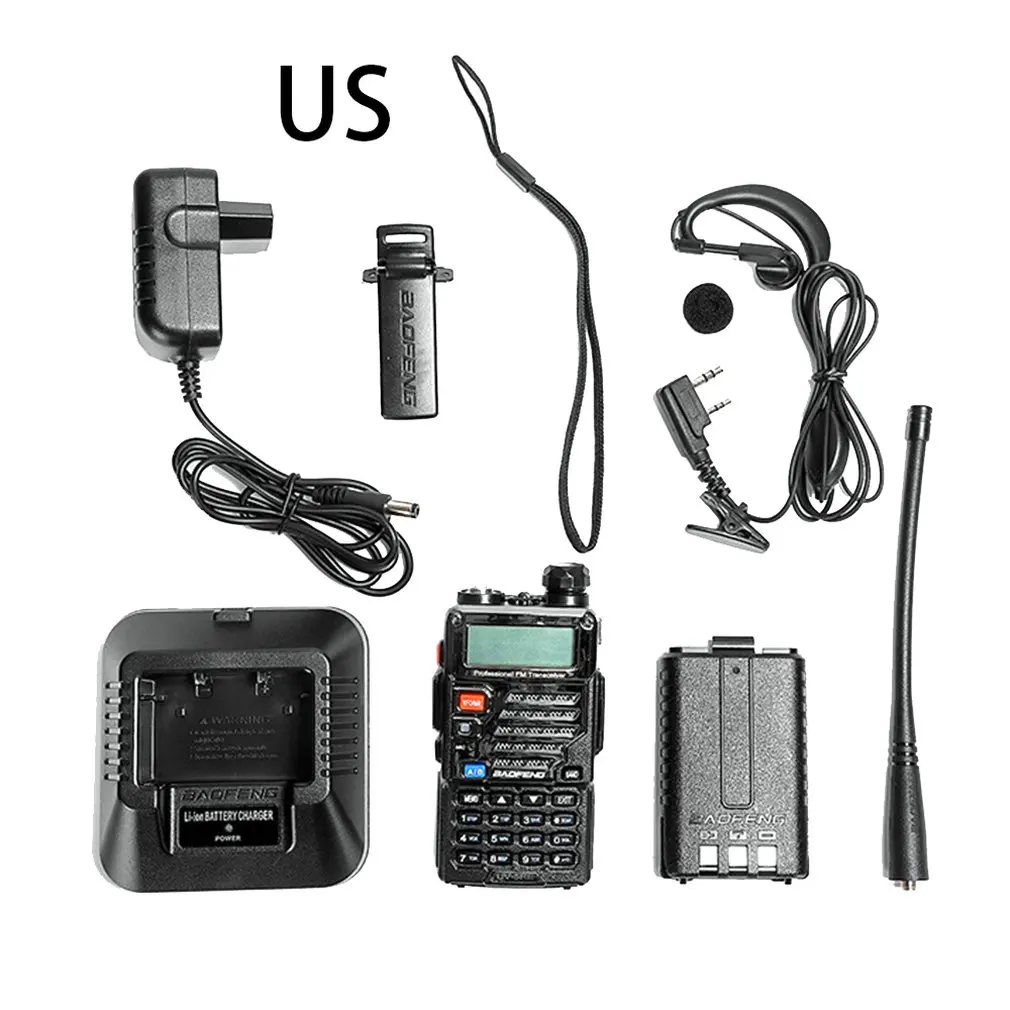 

Wireless Handheld Walkie-talkie Uv-5re with Headphones Professional Walkie-talkie 5re High-power Wireless Civilian