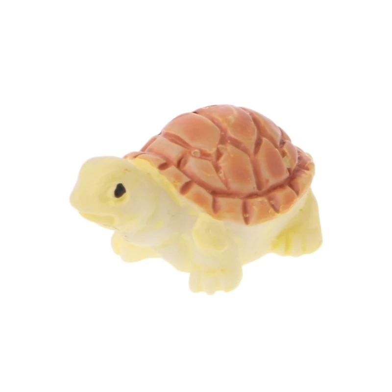 1pc Turtle 17 видов мини кукольный домик бонсай Ремесло Сад орнамент Любовник/кролик/Сова/собака животное смола фигурка ремесло растение горшок фея DIY Декор - Цвет: 1pc Turtle