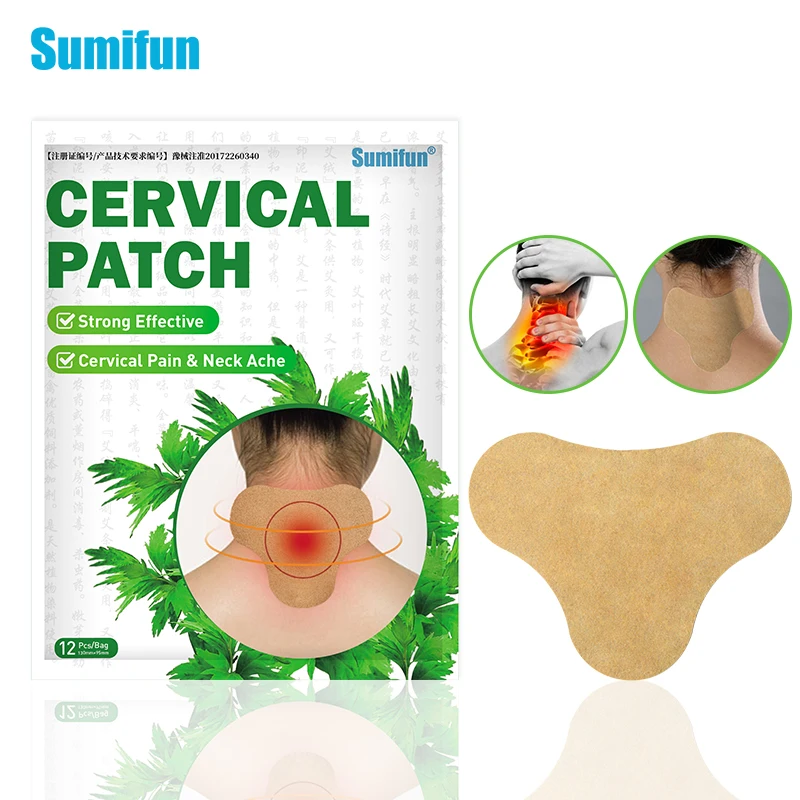 24pcs/2bags Sumifun Wormwood Medical Joint Ache Cervical spondylosis Pain Relieving Sticker Neck Plaster D2474